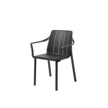 Nardi Tiberina armstoel antraciet - Diningstoel 55,5x59x81, Nieuw
