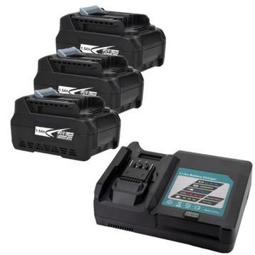 Startset: 3 stuks Makita BL4020 XGT / 40V, 123accu huismerk, Verzenden, Nieuw