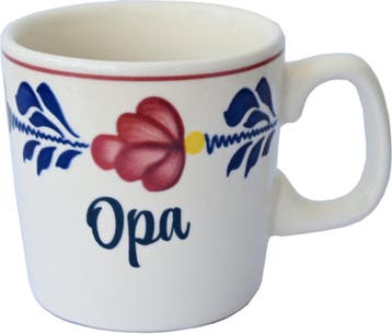 Boerenbont Beker Mok 0,2L met opdruk Opa (Huishouden), Verzenden, Nieuw, Overige materialen, Overige typen