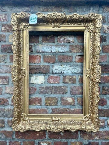 Lijst - 229. Oude goud vergulde schilderijlijst. Voor