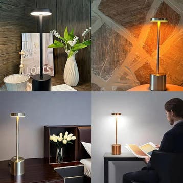 Set van 2 Draadloze LED Tafellampen Touch Dimbaar, Verzenden, Nieuw