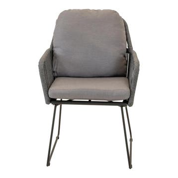 Eetkamerstoel  Staal Grijs - Kuipstoel Grijs - Stoel Grijs, Huis en Inrichting, Stoelen, Ophalen of Verzenden, Nieuw
