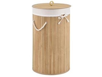 Veiling - Bamboe Wasmand Curly - 55 liter - Naturelkleur - I, Nieuw