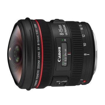 Canon EF 8-15mm f/4.0L Fisheye USM objectief - Tweedehands, Verzenden, Gebruikt, Canon