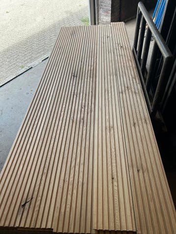 Eiken planken te koop. Zoals lattenwand panelen 185x20 mm, Minder dan 25 mm, Eiken, Nieuw, Ophalen of Verzenden