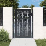 vidaXL Poort met bamboe-ontwerp 100x125 cm staal, Tuin en Terras, Verzenden, Nieuw