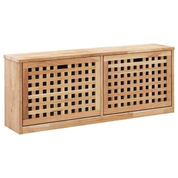 Schoenenbank walnoot 94cm | Retourdeal 34% Korting, Ophalen of Verzenden, Nieuw, Modern