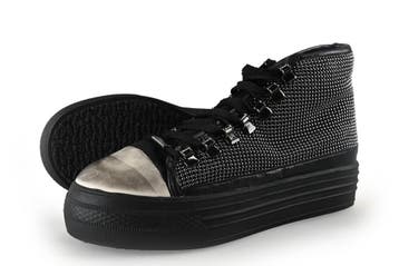 La Strada Hoge sneakers in maat 38 Zwart, Verzenden, Zwart, Gedragen, Sneakers of Gympen