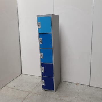 5-deurs Sono lockerkast - 181x35x50 cm, Ophalen of Verzenden, Nieuw