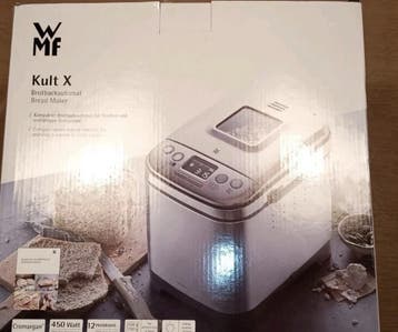 Broodbakmachine RVS | 12 Programmas | Tweedekansje, Witgoed en Apparatuur, Broodbakmachines, Met timer, Ophalen of Verzenden, Zo goed als nieuw