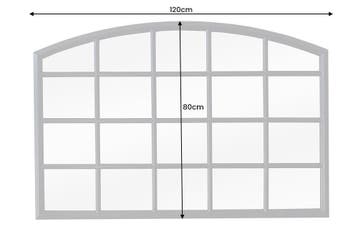 Moderne wandspiegel PARIS 120cm zwarte raamspiegel rond, Huis en Inrichting, Woonaccessoires | Spiegels, Ophalen of Verzenden