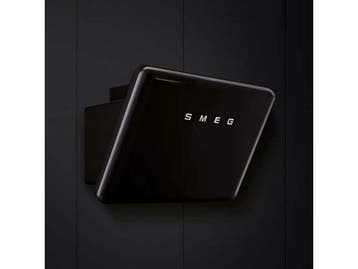 Smeg KFAB75BL - Schuine Afzuigkap - 3 filters - Zwart, Verzenden, Zo goed als nieuw