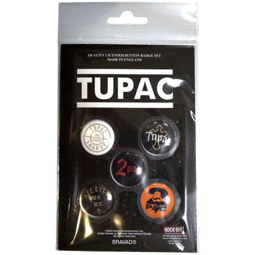 Tupac - All Eyez On Me - Button 5-pack officiële merchandise, Ophalen of Verzenden, Nieuw, Kleding