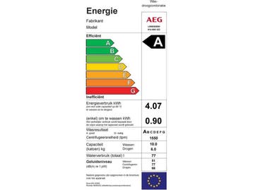 AEG L9WEE06W - 9000 serie - ÖKOKombi - Was-droogcombinatie, Verzenden, Zo goed als nieuw