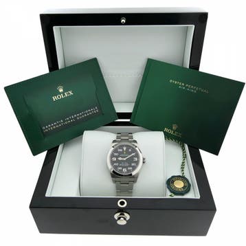 Rolex Air-King 40mm 116900; Automatisch heren horloge, Overige merken, Polshorloge, Overige materialen, Ophalen of Verzenden
