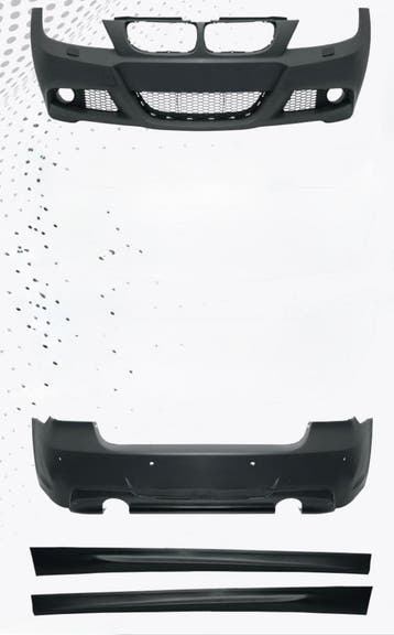 BMW E90 Sedan 08-11 M-Tech bodykit bumpers + sideskirts, Nieuw, Voor, BMW, Bumper