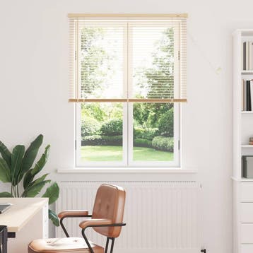 vidaXL Venetiaanse jaloezie Lichtbruin met Patroon 150 x 70, Verzenden, Nieuw, Bruin