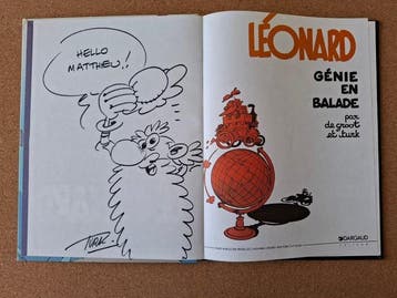 Léonard T6 + dédicace - C - 1 Album - Herdruk - 1996, Boeken, Nieuw