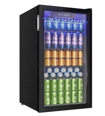 Drankenkoelkast 90L met Glazen Deur voor 126 Blikjes, Verzenden, Nieuw