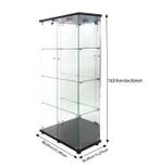 Glazen Vitrinekast met LED – 4-Laags Display Opbergkast, Verzenden, Nieuw
