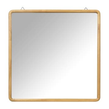 Spiegel Lindt - vierkant - bruin - 60x60 cm, Verzenden, Nieuw