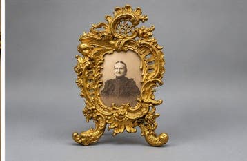 Antieke bronzen fotolijst – rijk Rococo / Napoleon III decor