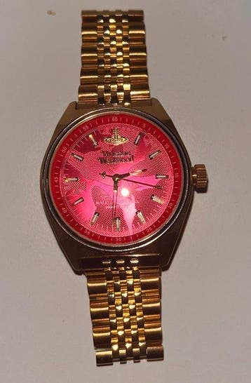 Vivienne Westwood - Time Machine Pink Dial Womens Watch -, Nieuw