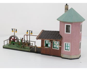 Gebouw met Stoom machine (Zelfbouw, Gebouwen Standaard), Hobby en Vrije tijd, Ophalen of Verzenden, Gebruikt