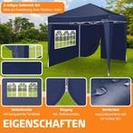 KESSER® Zijwand voor paviljoen - 3x3m - Blauw, Verzenden, Zo goed als nieuw