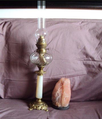 Olielamp (2) - Brons
