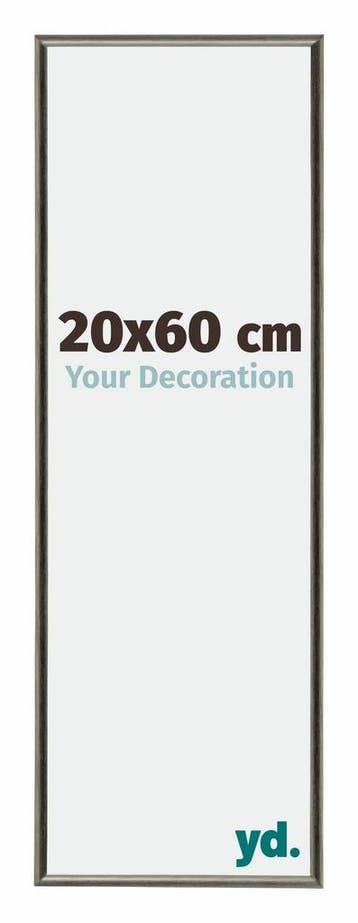 Fotolijst 20x60 cm - Mercury Structuur - Aluminium - New, Verzenden, Nieuw