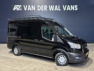 Ford Transit 2.0 TDCI L2H2 Euro6 *Nieuwe apk* Airco | Camera, Stof, Gebruikt, Zwart, Dealer onderhouden