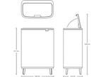 Brabantia Bo Touch Bin Hi Prullenbak - 60 liter - Soft Beige, Verzenden, Zo goed als nieuw