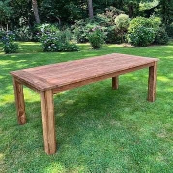 Tuintafel massief teakhout -  180 cm x 90 cm, Ophalen of Verzenden, Nieuw
