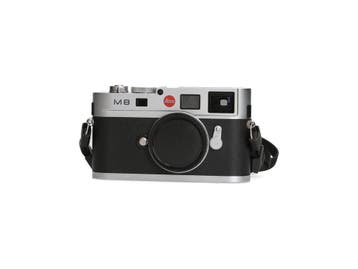 Leica M8 Silver Chrome (10702) - <35.000 kliks, Ophalen of Verzenden, Zo goed als nieuw, Leica