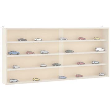 vidaXL Houten vitrinekast met deuren 80x8,5x37cm, Verzenden, Nieuw