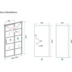 Wiesbaden Horizon Nisdeur Met Vast Deel En Raster -, Doe-het-zelf en Verbouw, Ophalen of Verzenden, Nieuw, Glas