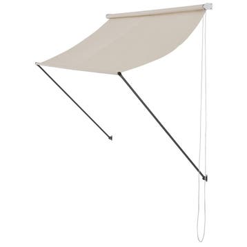 Luifel markies uitvalscherm zandkleur 200x120 cm, Tuin en Terras, Zonneschermen, Verzenden, Nieuw