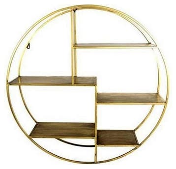 Non-branded Wandrek Gordonville 26 X 92 cm Staal Goud, Huis en Inrichting, Woonaccessoires | Wandplanken en Boekenplanken, Ophalen of Verzenden
