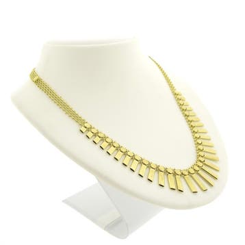 Gouden Cleopatra collier. (Ketting), Ophalen of Verzenden, Gebruikt, Goud, Goud