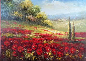 Italiaanse school (XX) - Colline Toscane