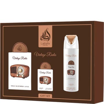 Lattafa Pride Vintage Radio Eau de Parfum Giftset, Ophalen of Verzenden, Nieuw, Overige typen