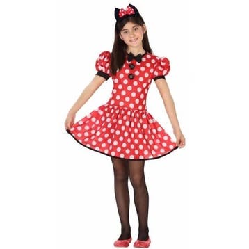 Verkleedkleding muizen meisje rood - Minnie Mouse kleding, Ophalen of Verzenden, Nieuw