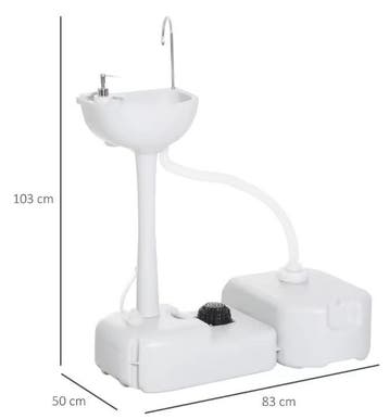 Camping Wastafel Draagbaar met Watertank en Zeeppomp, Verzenden, Nieuw