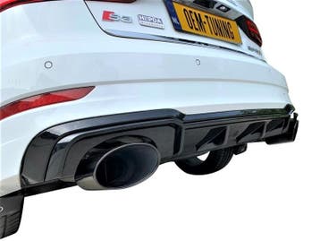 Diffuser + Uitlaat geschikt voor A3 S3 8V SEDAN | RS3-Style, Nieuw, Achter, Bumper, Audi