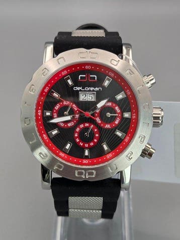DeLorean Watch Uhr Full Calendar - Back to the Future - 50, Nieuw