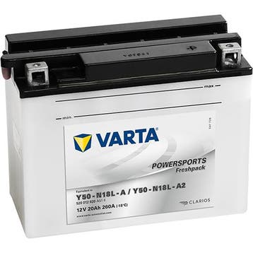 VARTA Y50N18L-A2 Powersports Freshpack accu | 520 012 020 |, Ophalen of Verzenden, Nieuw