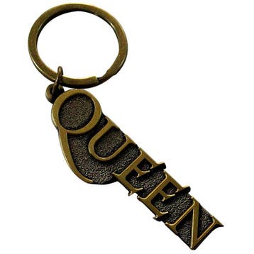 Queen - Gold Logo - Sleutelhanger officiële merchandise, Ophalen of Verzenden, Nieuw, Gebruiksvoorwerp