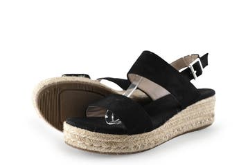 Dolcis Sandalen in maat 38 Zwart, Dolcis, Verzenden, Zwart, Sandalen of Muiltjes
