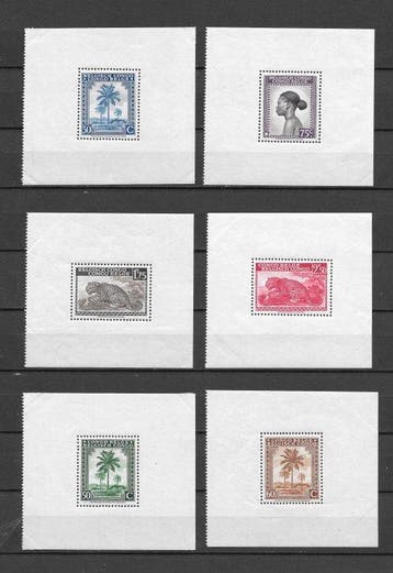Belgisch-Congo 1943/1943 - Oliepalmbomen - tweetalige, Gestempeld